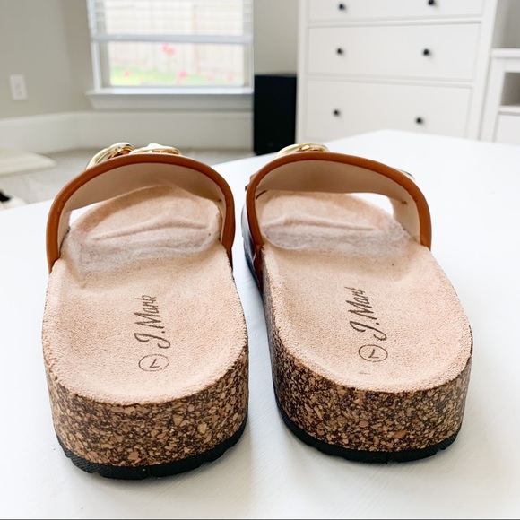 J.Mark Tan Sandals with Chain Urban-34 - Picture 5 of 8